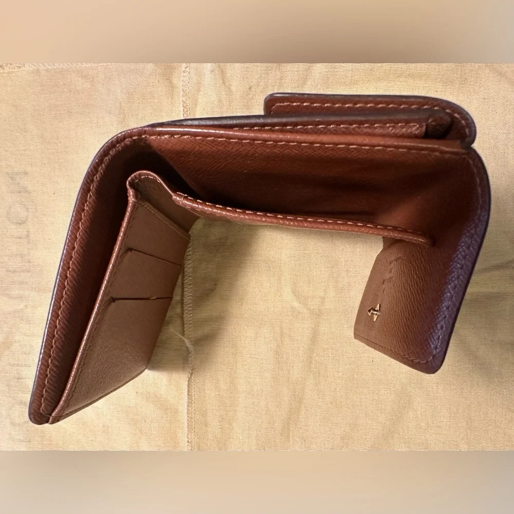 Louis Vuitton Brown Monogram Trifold Wallet - Picture 9 of 12